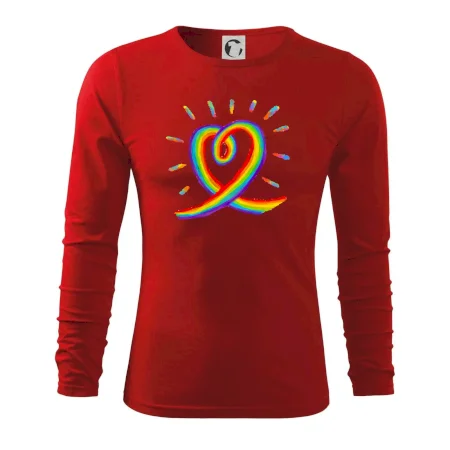 Srdce pride dúha kreslená