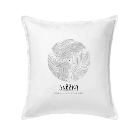 Sněžka - vrstevnice v kruhu