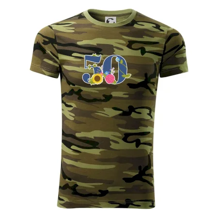 Kvetinové číslo kreslené - 50