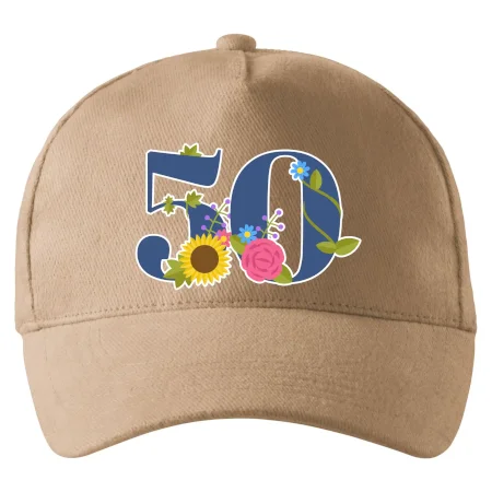 Kvetinové číslo kreslené - 50