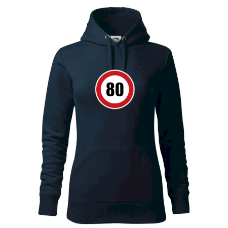 Dopravná značka - obmedzenie rýchlosti 80