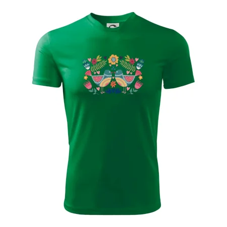 Folklór - dva farebné vtáčiky