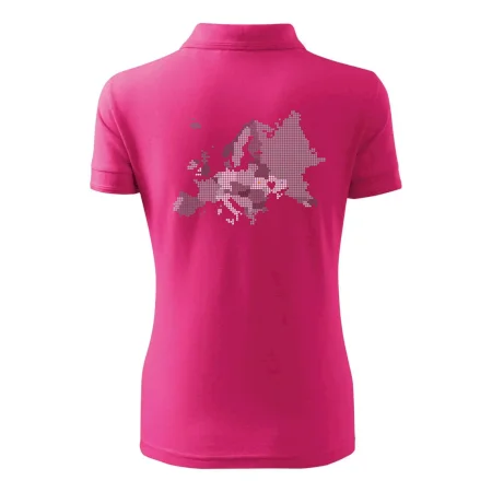 Mapa Európy - srdce v Ukrajine