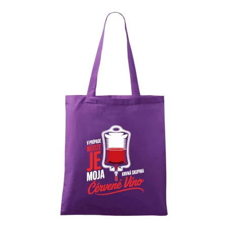 V prípade núdze je moja krvná skupina červené víno