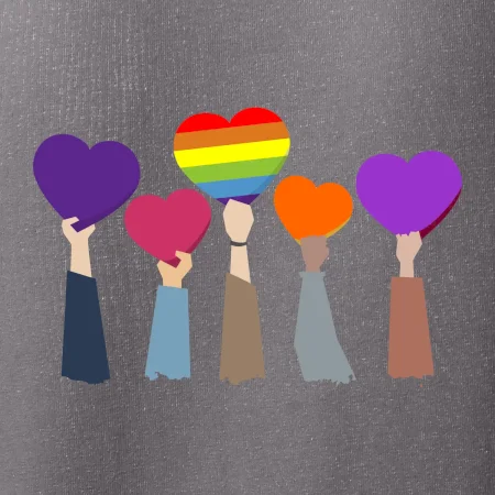 LGBT ruky srdce
