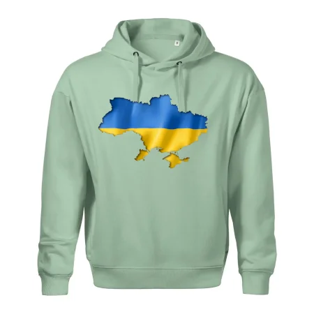 Ukrajina vlajka mapa