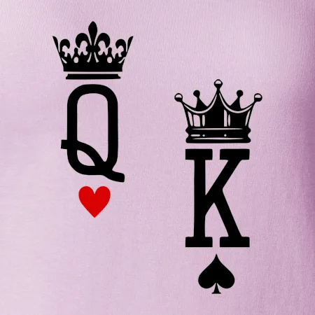 King & Queen logo na prso
