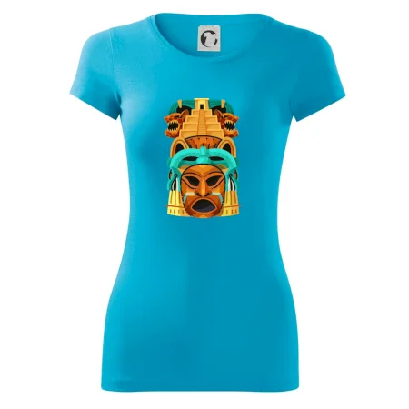 Mayová maska s pyramídou