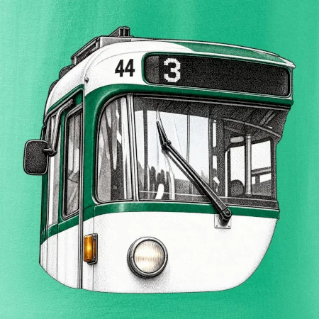 Detail čela T3R SLF tečkovaná perokresba