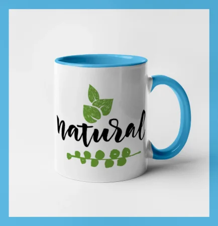 Natural - nápis v listoch