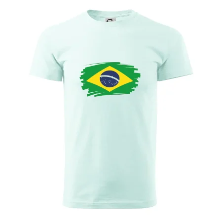 Brazília vlajka štetkou