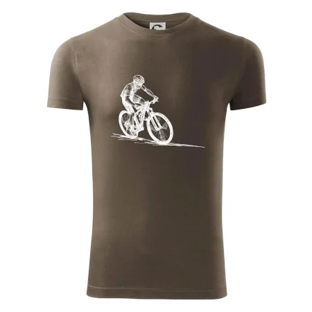 MTB kreslený cyklista