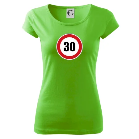 Dopravná značka - obmedzenie rýchlosti 30