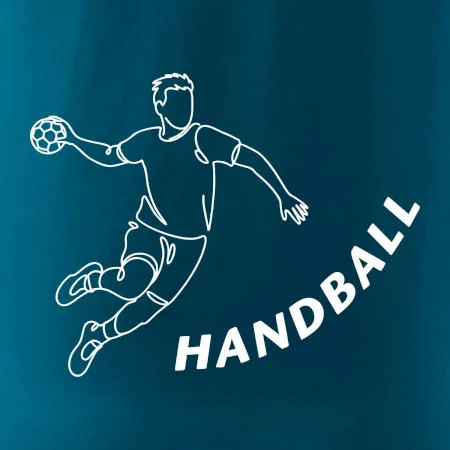 Handball nápis šikmo