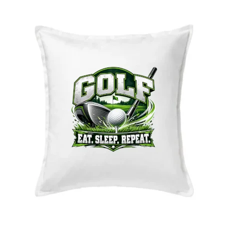 Golfová palica s loptičkou eat sleep repeat