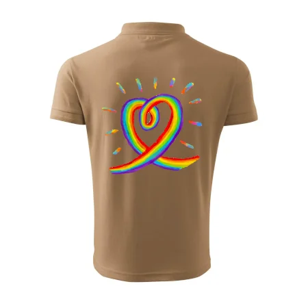 Srdce pride dúha kreslená