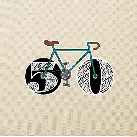 Narodeniny 50 rokov na bicykli