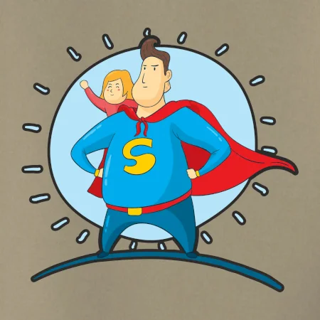 Ocko superman - dievča