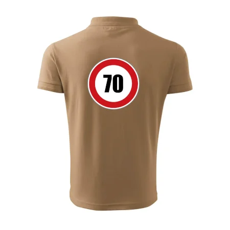 Dopravná značka - obmedzenie rýchlosti 70