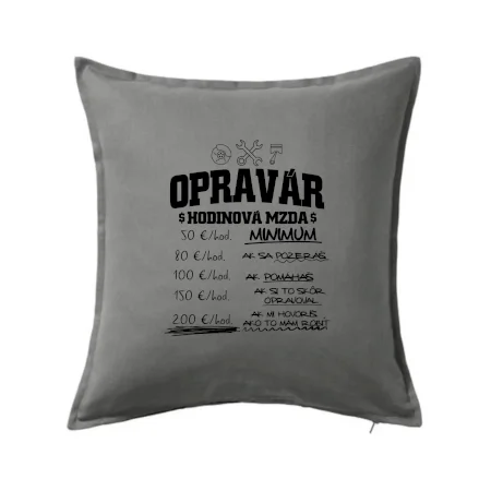 Hodinová mzda - opravár