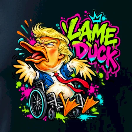 Trump lame duck graffiti