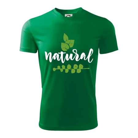 Natural - nápis v listoch