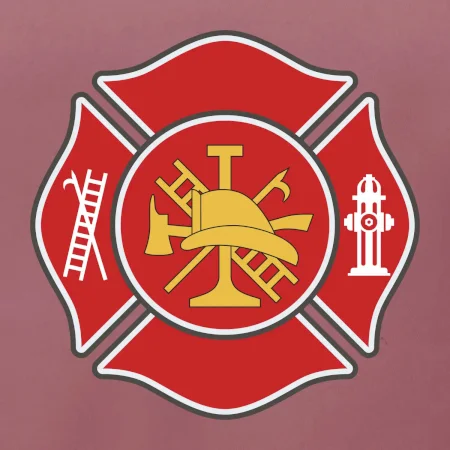 Fire department logo červené