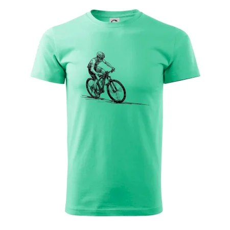 MTB kreslený cyklista