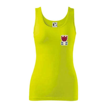 Folklór na prsníku kvetina štvorlistá