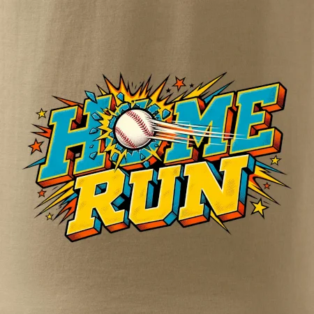 Home run komiksový nápis