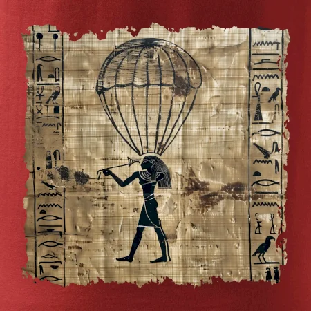 Egyptské hieroglyfy parašutista