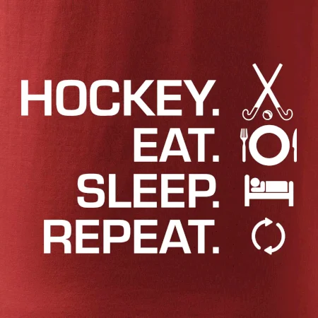 Pozemný hokej eat sleep repeat