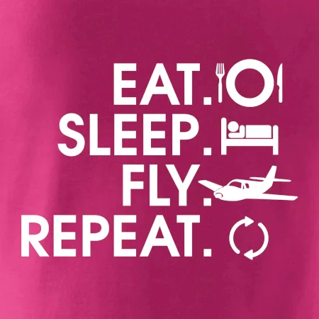 Eat sleep fly repeat