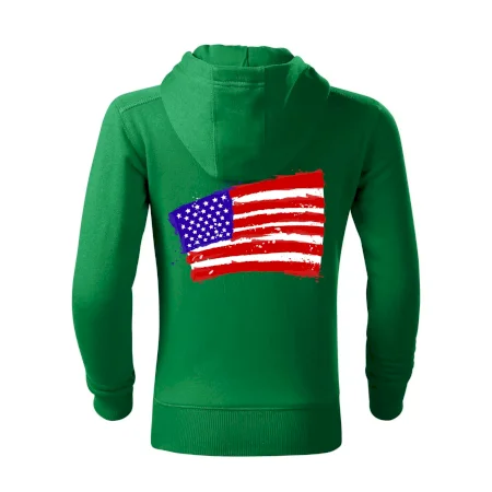 Americká vlajka ohnutá