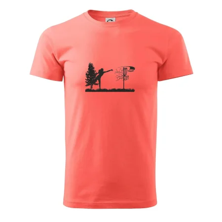 Disc golf - žena čierny obrázok