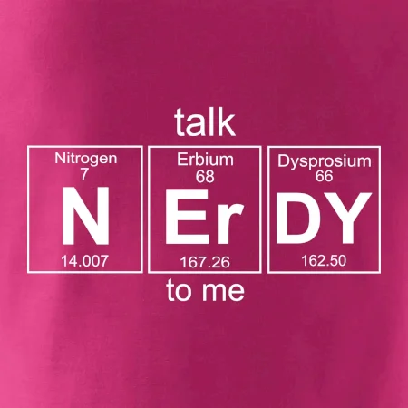 Talk nerdy - periodická tabuľka