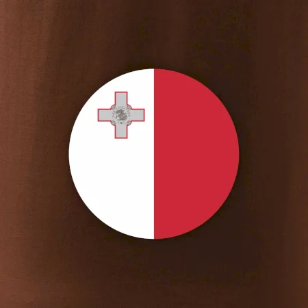 Vlajka Malta okrúhla veľká