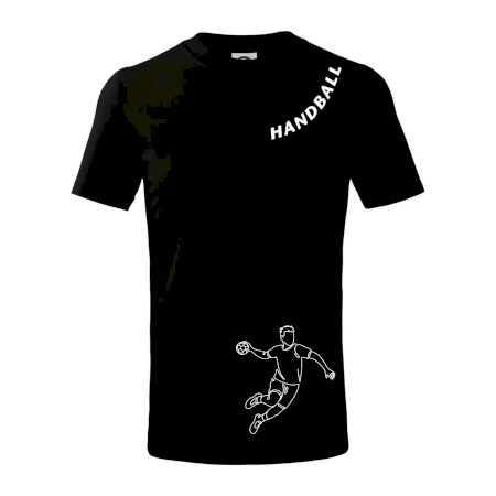 Handball nápis šikmo