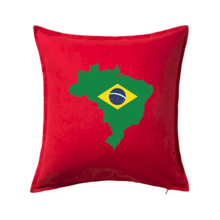 Brazília vlajka v mape