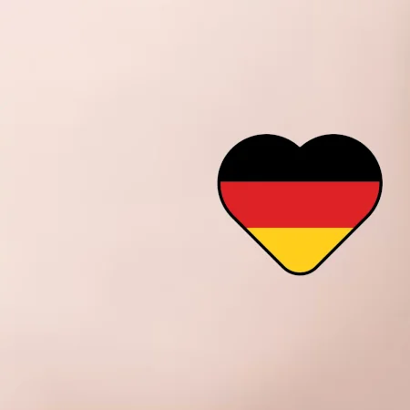 Germany love prso - Nemecká vlajka