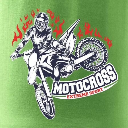 Motocross extreme sport fire
