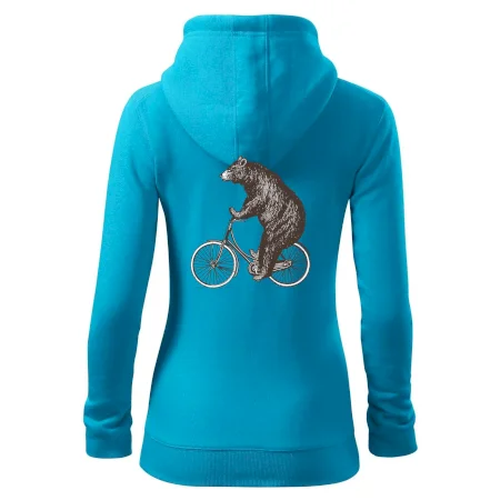 Medveď na bicykli