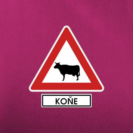 Dopravní značka - Pozor koně / kráva