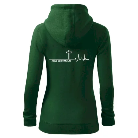 Jesus Saved My Life kríž ekg