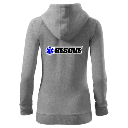 Záchranár rescue kríž modrý