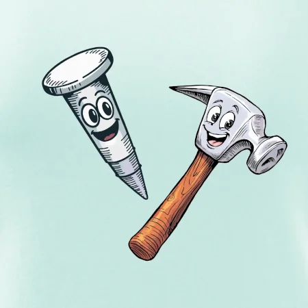 Parové tričko - Kladivo a klinec