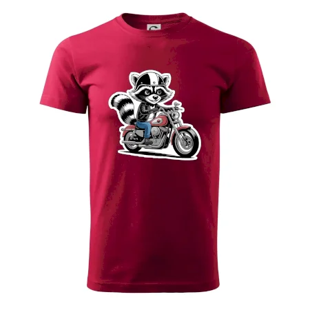 Mýval na motorke kreslený
