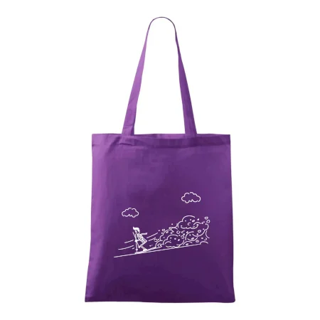 Kreslený lyžiar na horách