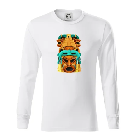 Mayová maska s pyramídou