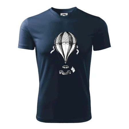 Teplovzdušný balón kreslený